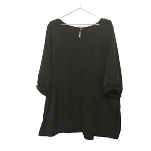 Piphany Cala Bassa Black Tunic Top - Size 2X - New with Tags